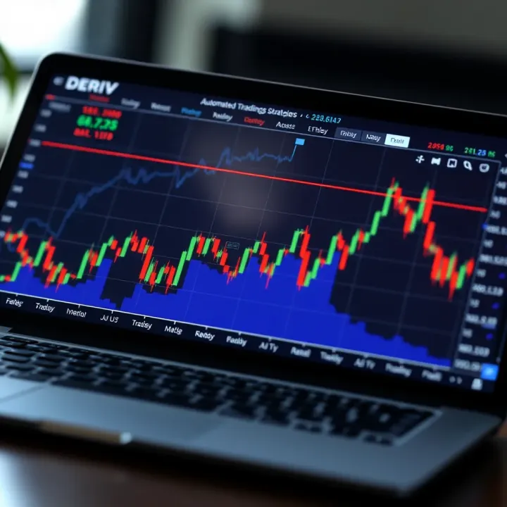 Graph showing automated trading strategies improving efficiency on Deriv platform