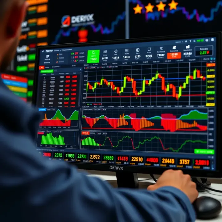 User interface displaying diverse trading instruments and real-time market charts on a digital platform
