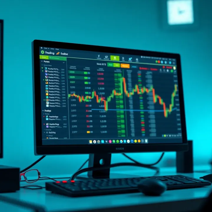 Computer screen displaying automated software generating online earnings