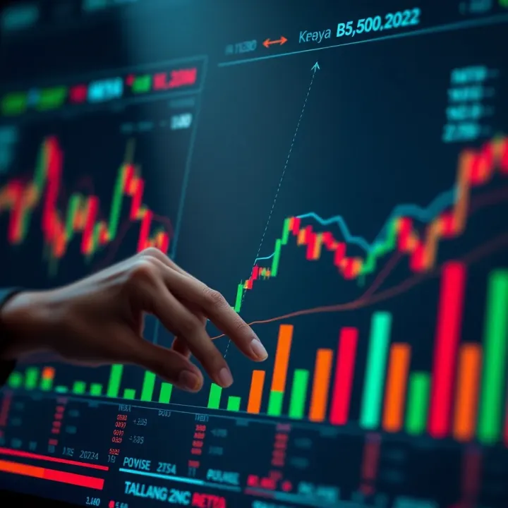 Illustration of financial data charts and graphs symbolizing investment performance in the Kenyan market