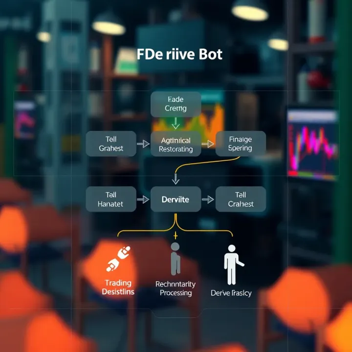Diagram illustrating the architecture and workflow of a derive bot in automated data processing