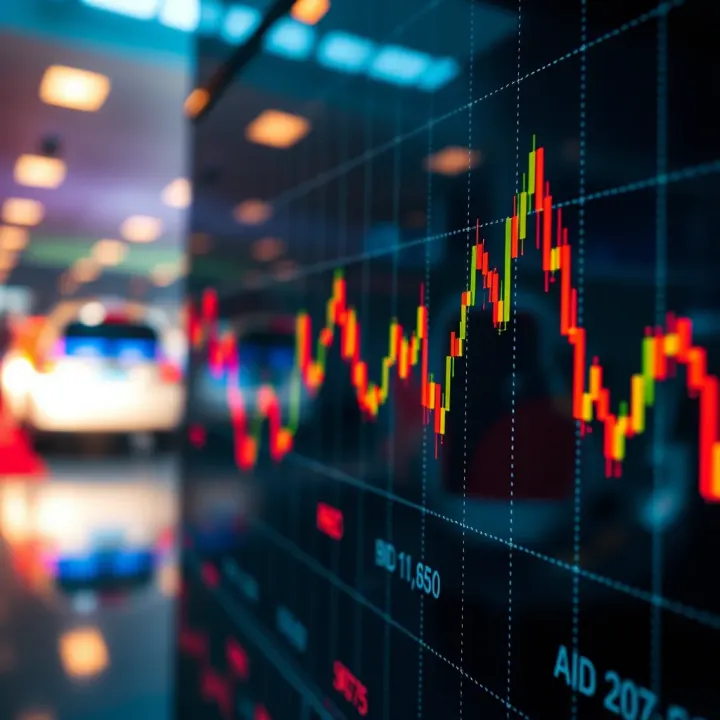 Graph illustrating spread between bid and ask prices in forex trading