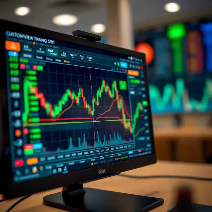 Custom Indicators and Tools Panel on TradingView Platform Custom indicators and tools panel on TradingView platform enhancing trading strategy visualization