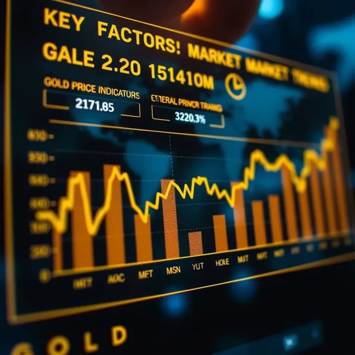 Graph illustrating the impact of economic indicators and central bank decisions on gold prices